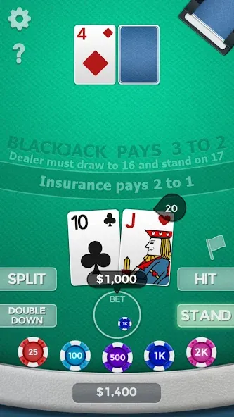 Blackjack 21 [МОД Unlimited Money] Screenshot 5