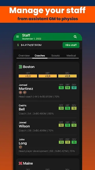 Basketball Legacy Manager 23 (Баскетбольный Легаси Менеджер 23) [МОД Menu] Screenshot 5
