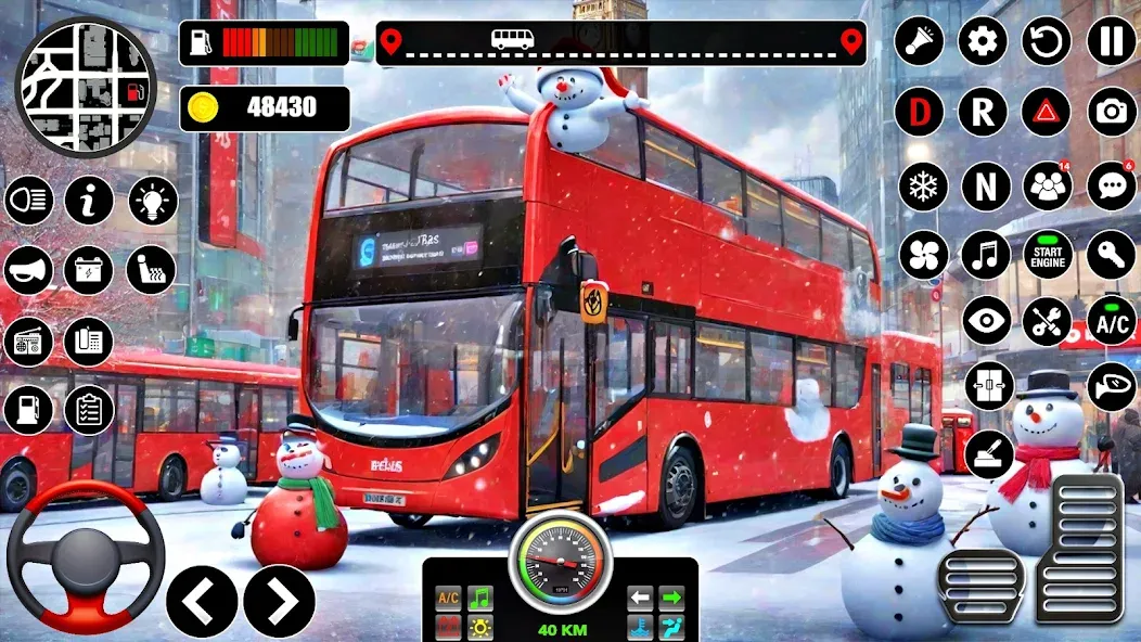 Bus Simulator 3D Bus Games (Городское автобусное симуляторение) [МОД Unlocked] Screenshot 1