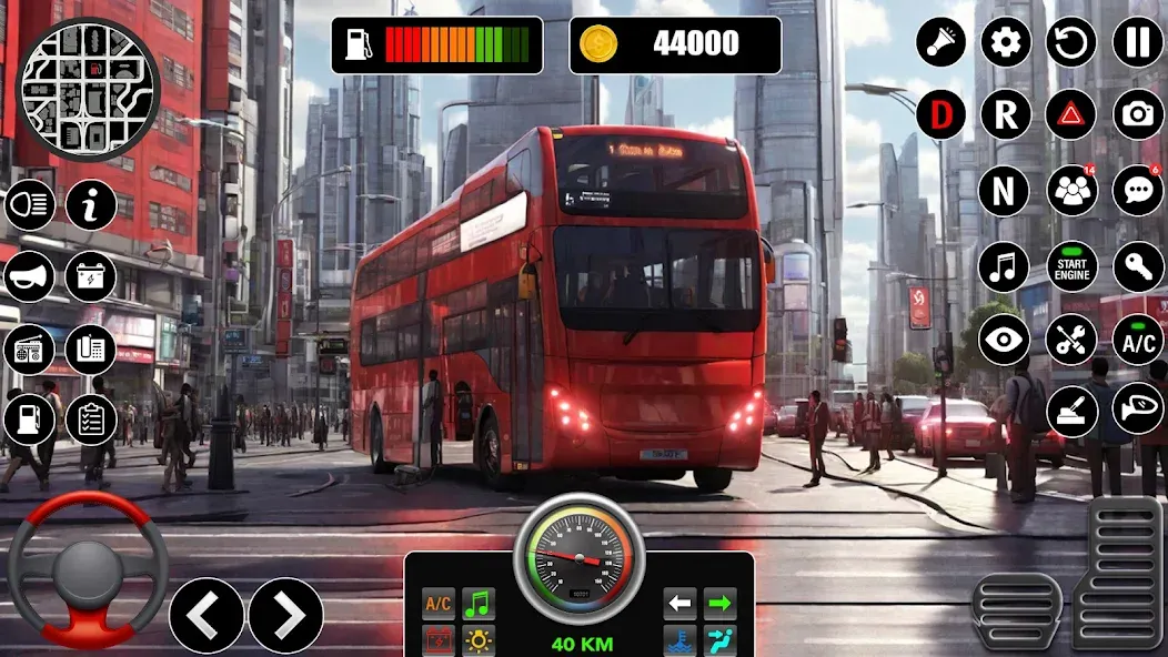 Bus Simulator 3D Bus Games (Городское автобусное симуляторение) [МОД Unlocked] Screenshot 4