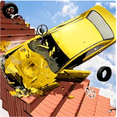 Скачать взломанную Beam Drive Crash Death Stair C (Бим Драйв Краш Дэт Стэр С)  [МОД Много монет]