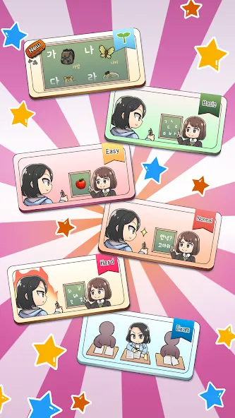 My Korean Teacher : Quiz [МОД Unlocked] Screenshot 2