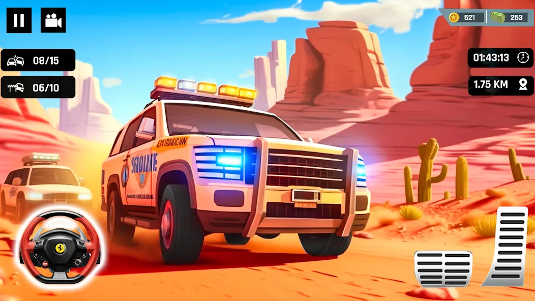 Police Car Kids Driving Game (Кидс Полис Геймс) [МОД Mega Pack] Screenshot 2
