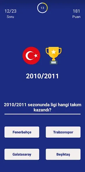 Türkiye Süper Ligi Bilgi Oyunu [МОД Все открыто] Screenshot 3