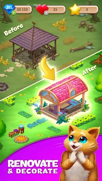 Tile Yard: Matching Game (Тайл Ярд) [МОД Бесконечные деньги] Screenshot 5