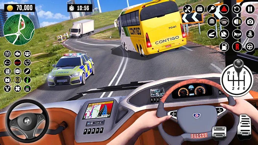 Bus Driving School : Bus Games [МОД Бесконечные деньги] Screenshot 4