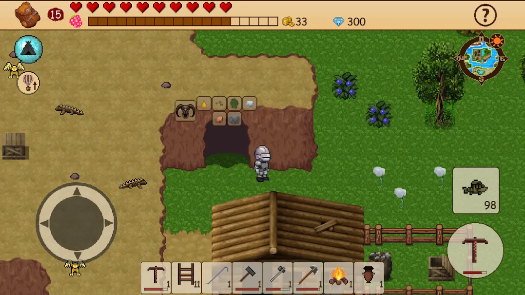 Survival RPG: Open World Pixel (Сурвайвл РПГ) [МОД Unlocked] Screenshot 1
