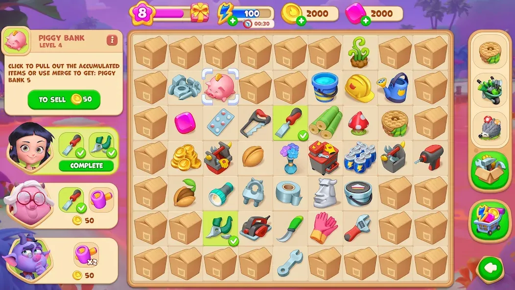 Lucy’s Ville: Fabulous Merge [МОД Бесконечные деньги] Screenshot 1