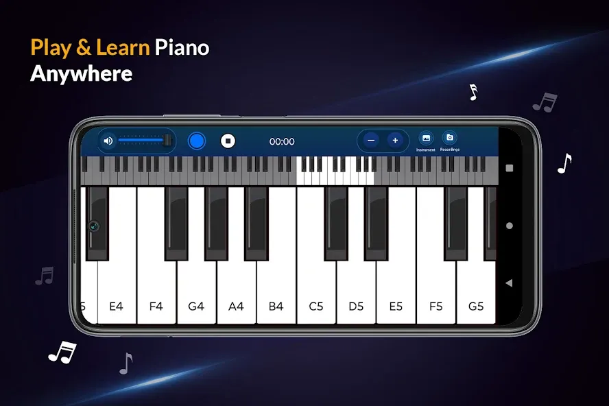 Real Piano Keyboard [МОД Бесконечные монеты] Screenshot 1