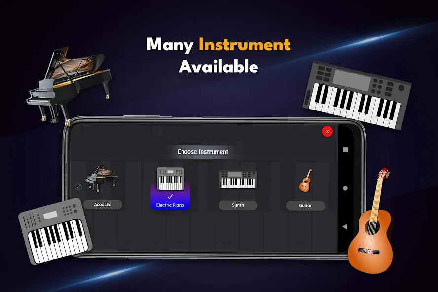 Real Piano Keyboard [МОД Бесконечные монеты] Screenshot 5