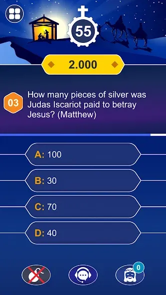 Daily Bible Trivia: Quiz Games [МОД Menu] Screenshot 4