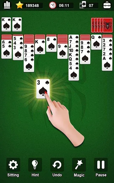 Spider Solitaire [МОД Меню] Screenshot 1