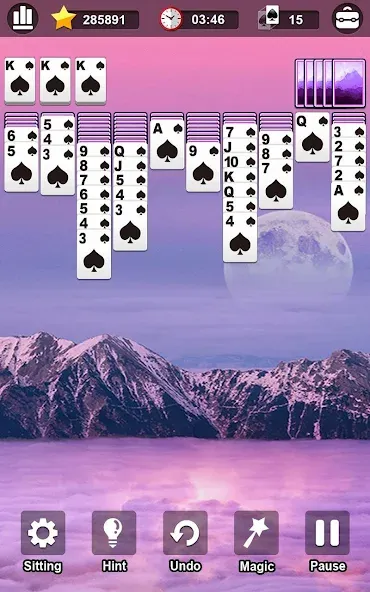 Spider Solitaire [МОД Меню] Screenshot 2