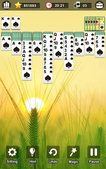Spider Solitaire [МОД Меню] Screenshot 3