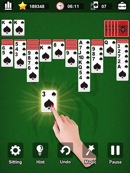 Spider Solitaire [МОД Меню] Screenshot 5