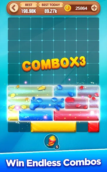 Block Crush - Puzzle Game [МОД Unlimited Money] Screenshot 5