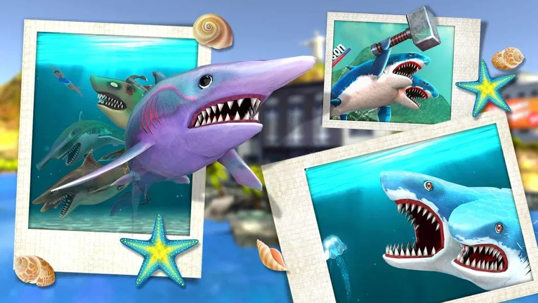 Double Head Shark Attack PVP [МОД Mega Pack] Screenshot 5