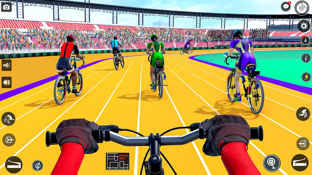 BMX Cycle Race 3d Cycle Games (гонка на велосипедах 3D игры на велосипеде) [МОД Много монет] Screenshot 1