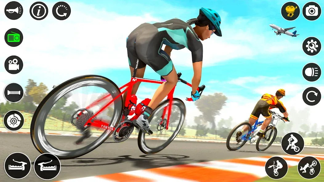 BMX Cycle Race 3d Cycle Games (гонка на велосипедах 3D игры на велосипеде) [МОД Много монет] Screenshot 5