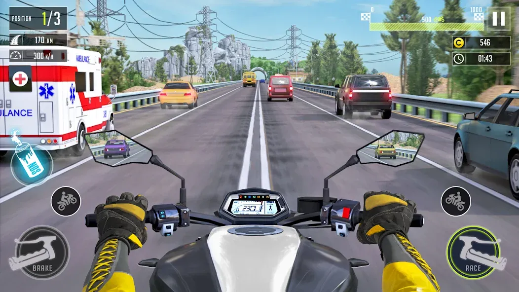 3d Bike Racing Bike Race Games [МОД Бесконечные монеты] Screenshot 1