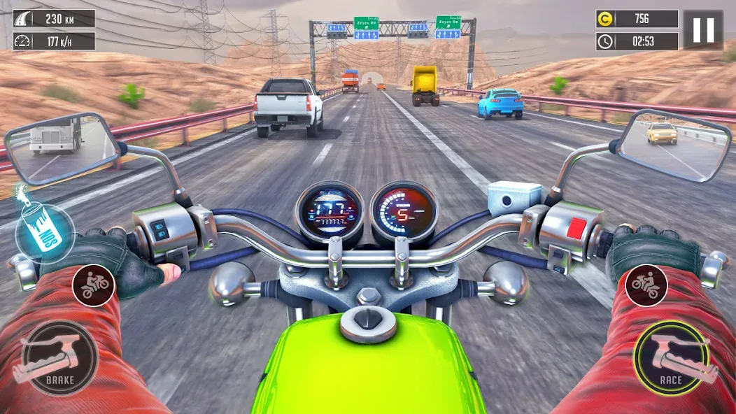 3d Bike Racing Bike Race Games [МОД Бесконечные монеты] Screenshot 3