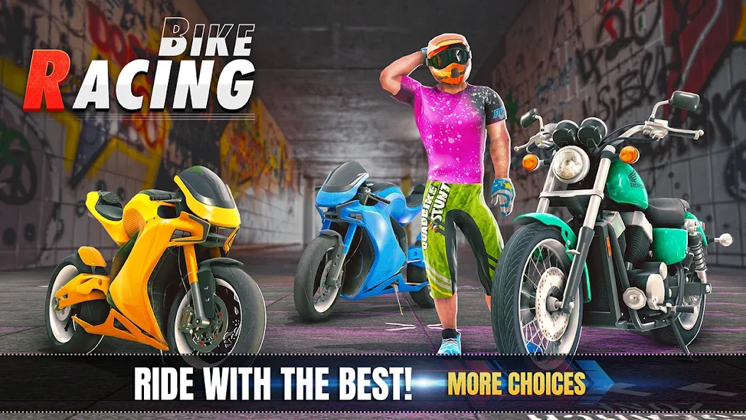 3d Bike Racing Bike Race Games [МОД Бесконечные монеты] Screenshot 5