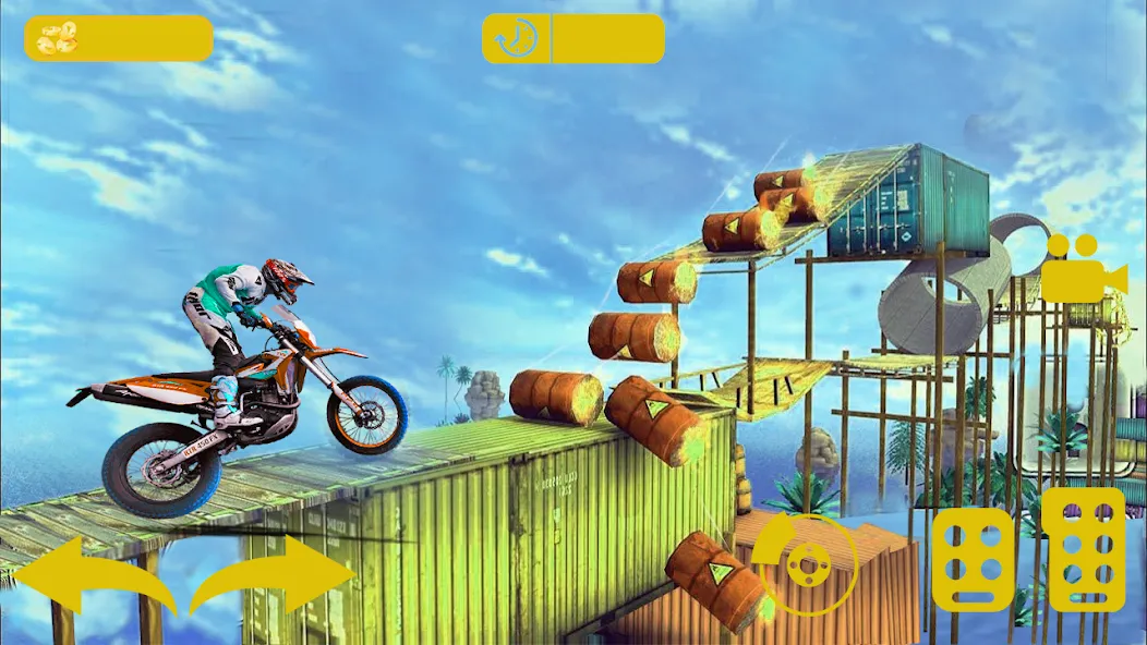 Bike stunt 3d games-Bike games [МОД Unlocked] Screenshot 1