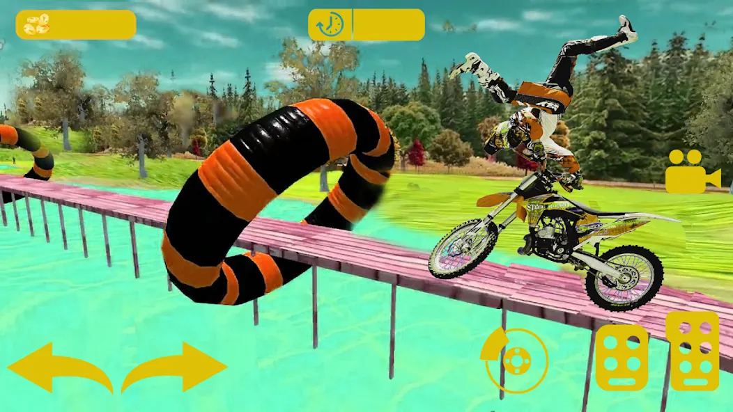 Bike stunt 3d games-Bike games [МОД Unlocked] Screenshot 3