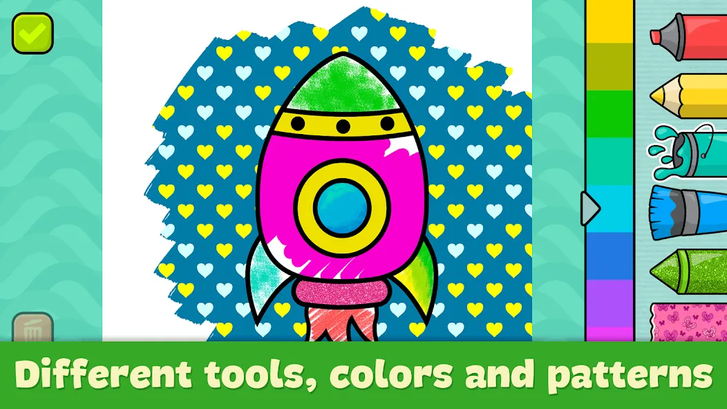 Coloring Book - Games for Kids [МОД Бесконечные монеты] Screenshot 2
