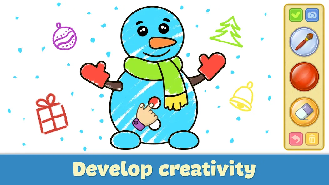 Kids Coloring & Drawing Games [МОД Бесконечные монеты] Screenshot 3