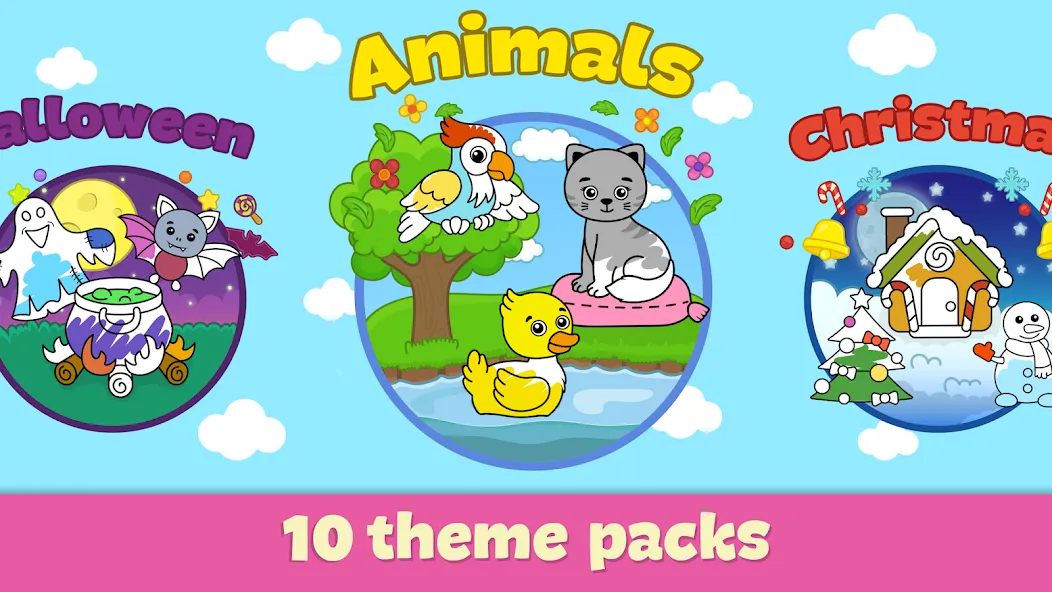Kids Coloring & Drawing Games [МОД Бесконечные монеты] Screenshot 4