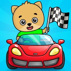 Скачать взломанную Bimi Boo Car Games for Kids  [МОД Все открыто]