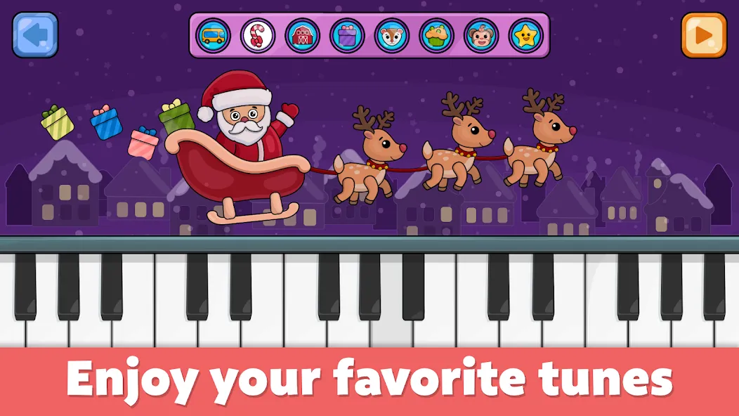 Baby Piano: Kids Music Games [МОД Бесконечные деньги] Screenshot 1
