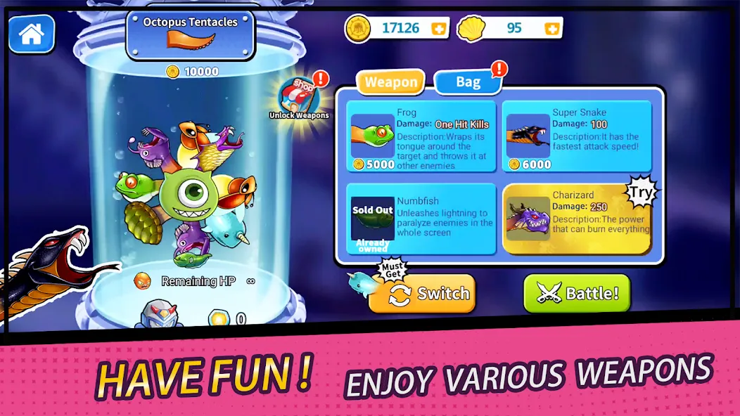 Crazy Octopus (Крейзи Октопус) [МОД Много денег] Screenshot 4