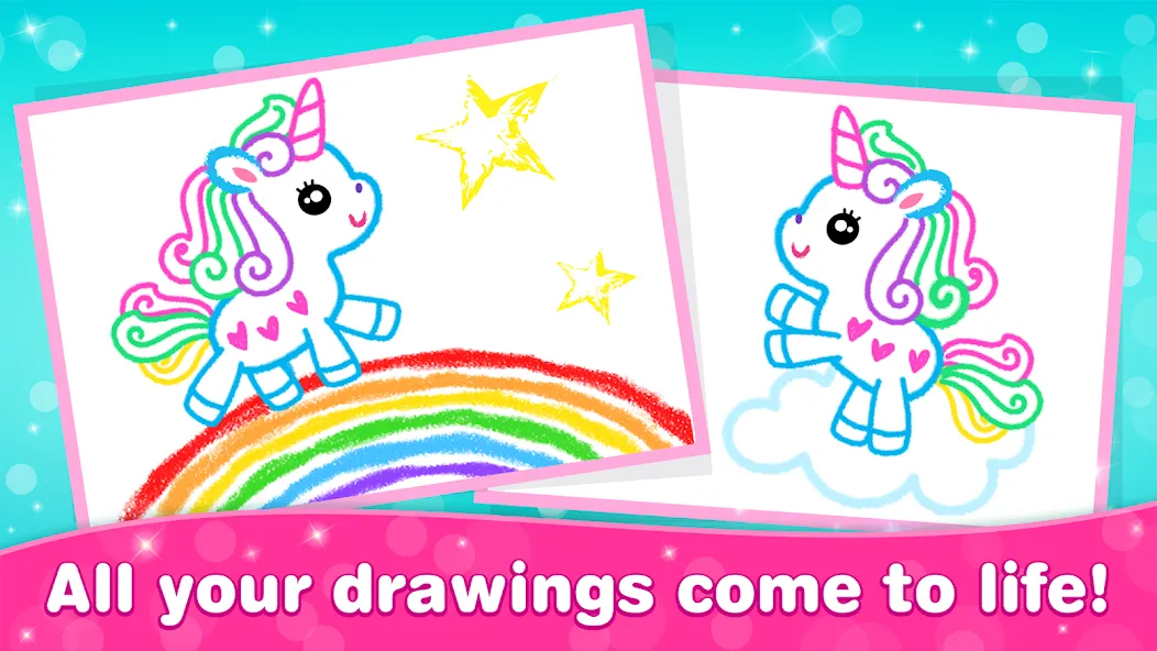 Bini Game Drawing for kids app (Бини) [МОД Много денег] Screenshot 4