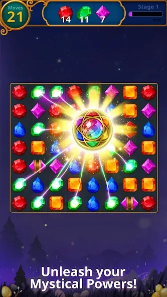 Jewels Magic: Mystery Match3 (Джуэлс Мэджик) [МОД Меню] Screenshot 2