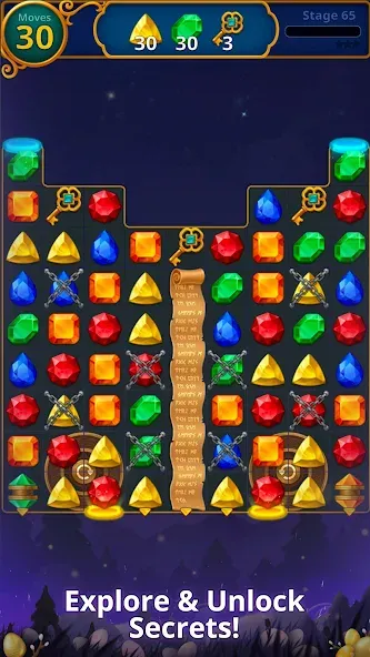 Jewels Magic: Mystery Match3 (Джуэлс Мэджик) [МОД Меню] Screenshot 3