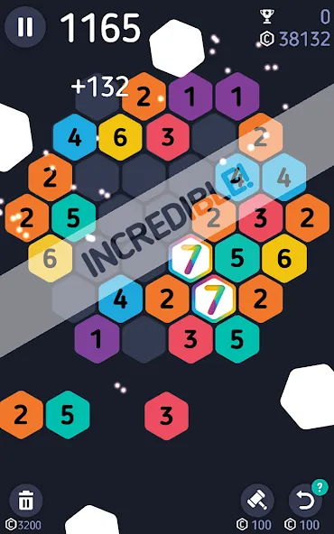Make7! Hexa Puzzle [МОД Все открыто] Screenshot 4