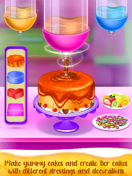Cake Maker Cooking Cake Games (Кейк Мейкер кулинарные игры на приготовление тортов) [МОД Unlimited Money] Screenshot 2