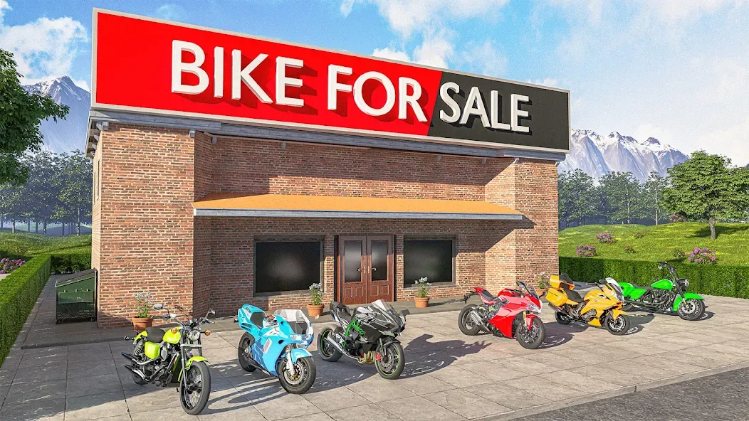 Motorcycle Dealer Bike Games [МОД Много денег] Screenshot 1