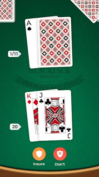 Blackjack (Блэкджек) [МОД Много монет] Screenshot 3