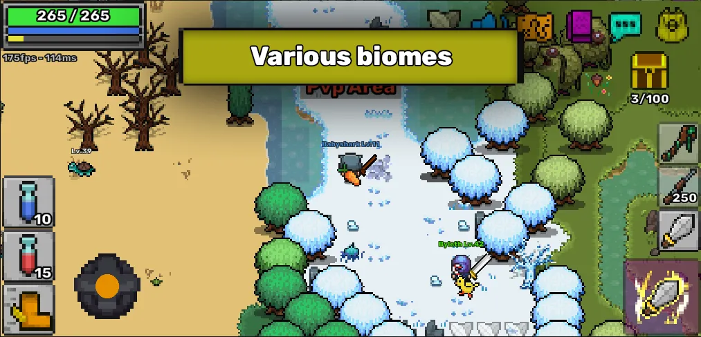 Pixil - MMORPG 2D ONLINE RPG (Пиксил) [МОД Бесконечные монеты] Screenshot 3