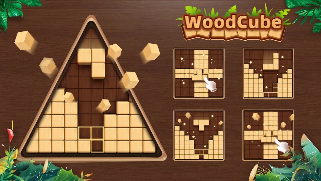WoodCube - Woody Puzzle (ВудКуб) [МОД Все открыто] Screenshot 1