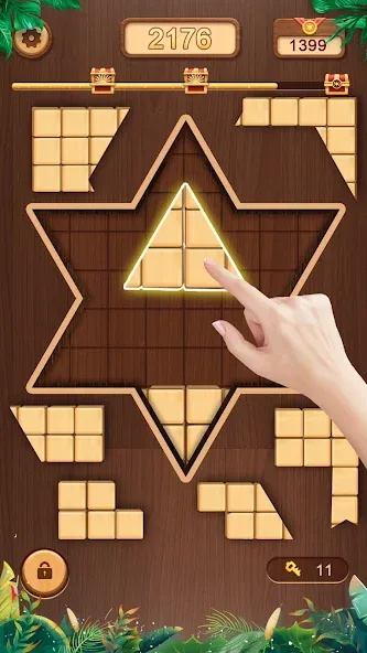 WoodCube - Woody Puzzle (ВудКуб) [МОД Все открыто] Screenshot 3