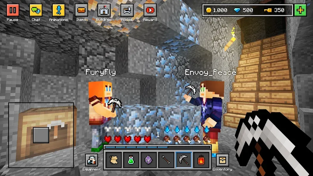 Block World 3D: Craft & Build [МОД Бесконечные деньги] Screenshot 2