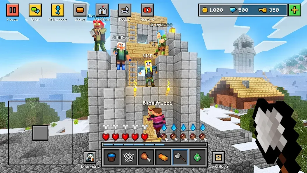 Block World 3D: Craft & Build [МОД Бесконечные деньги] Screenshot 3