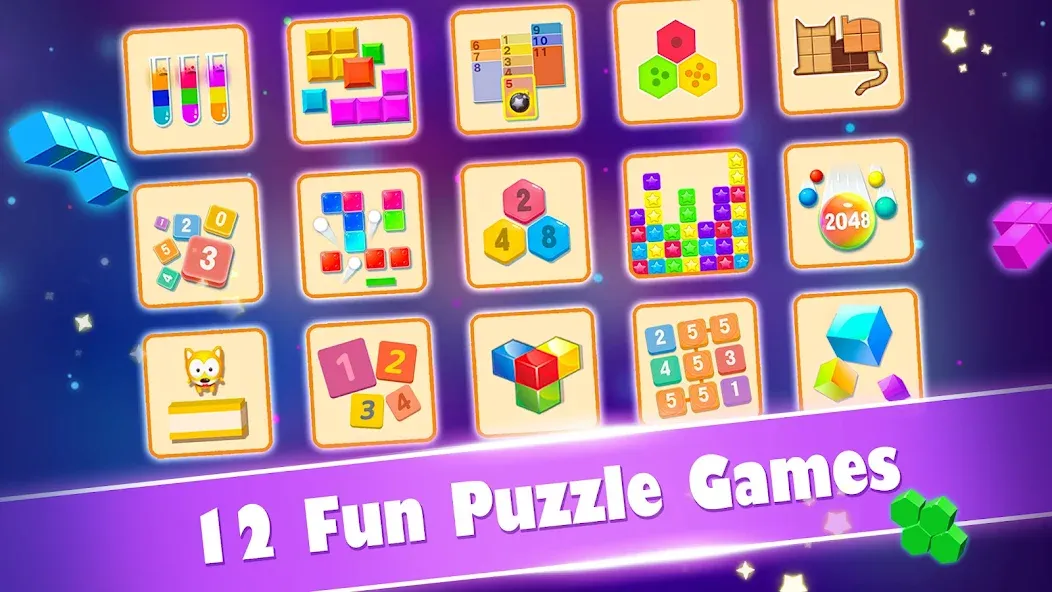 Block Gems: Block Puzzle Games (Блок драгоценные камни) [МОД Много денег] Screenshot 1