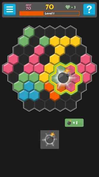 Block Buster - Hex and Square [МОД Бесконечные деньги] Screenshot 4