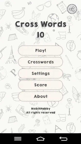 CrossWords 10 (Кроссворды 10) [МОД Menu] Screenshot 1
