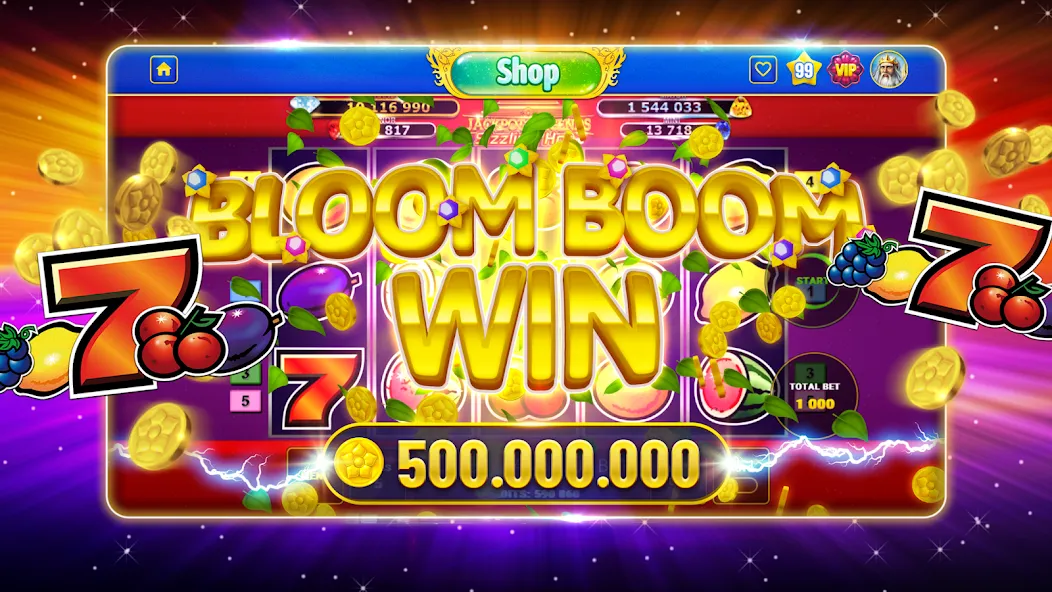 Bloom Boom Casino Slots Online (Блум Бум Казино Слоты Онлайн) [МОД Все открыто] Screenshot 1